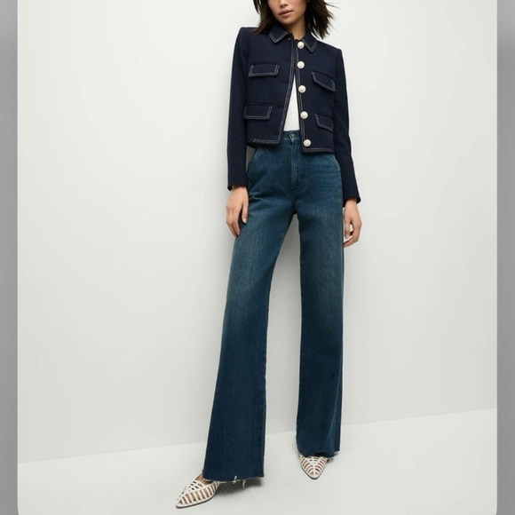 Veronica Beard Constantine Jacket in Navy Size 16 - Picture 4 of 12